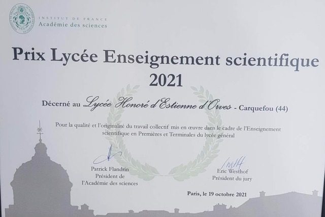 Prix de l’enseignement scientifique